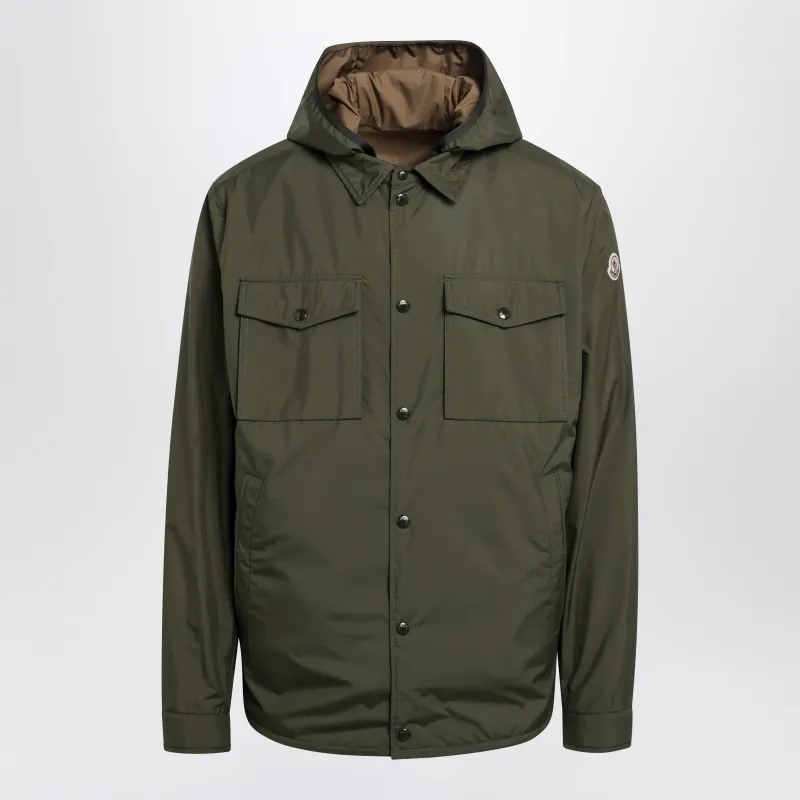 Chirano Shirt Jacket Military Green made by Moncler