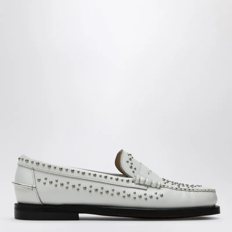 Classic Dan Loafer White With Studs sold by Wanan Luxury
