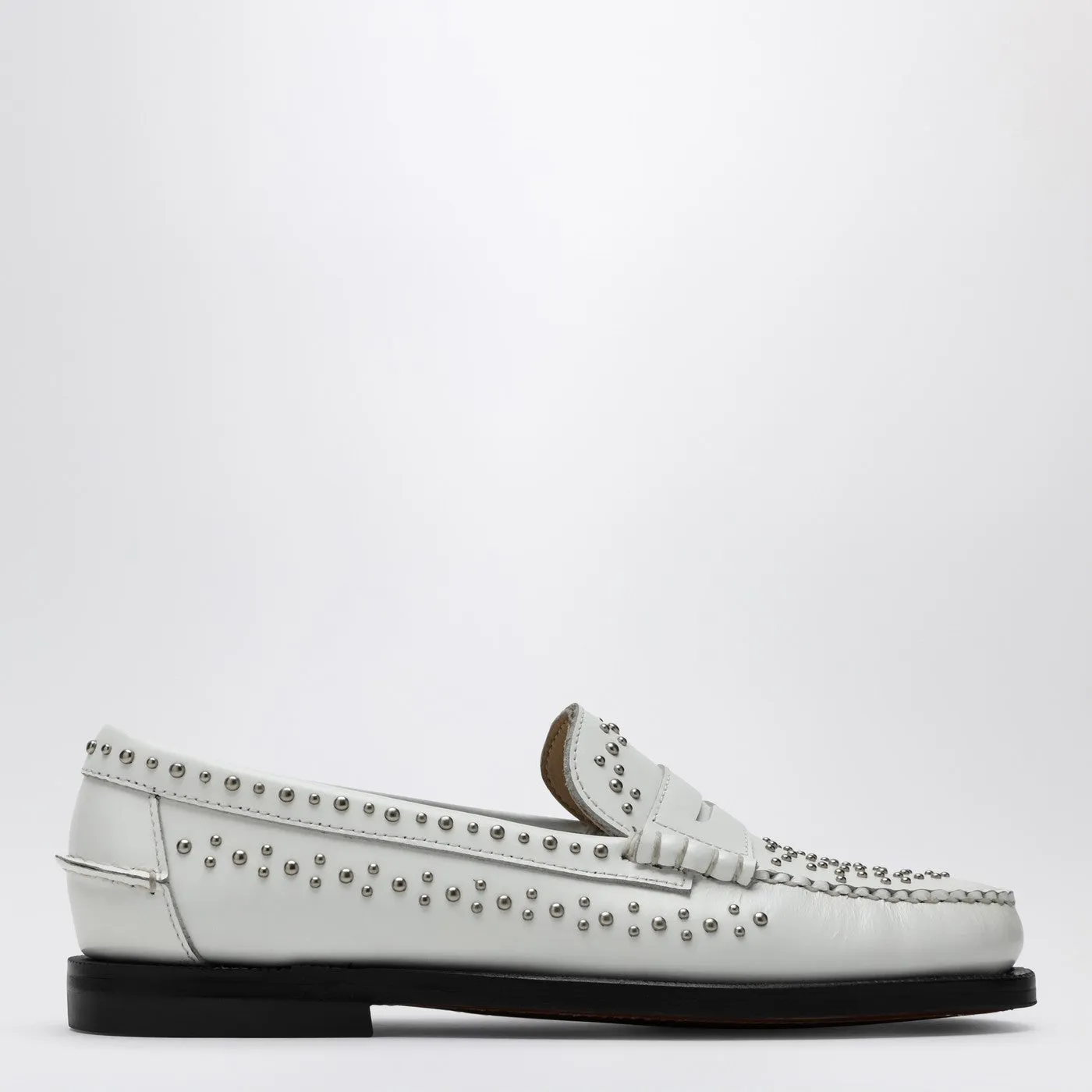 Classic Dan Loafer White With Studs sold by Wanan Luxury
