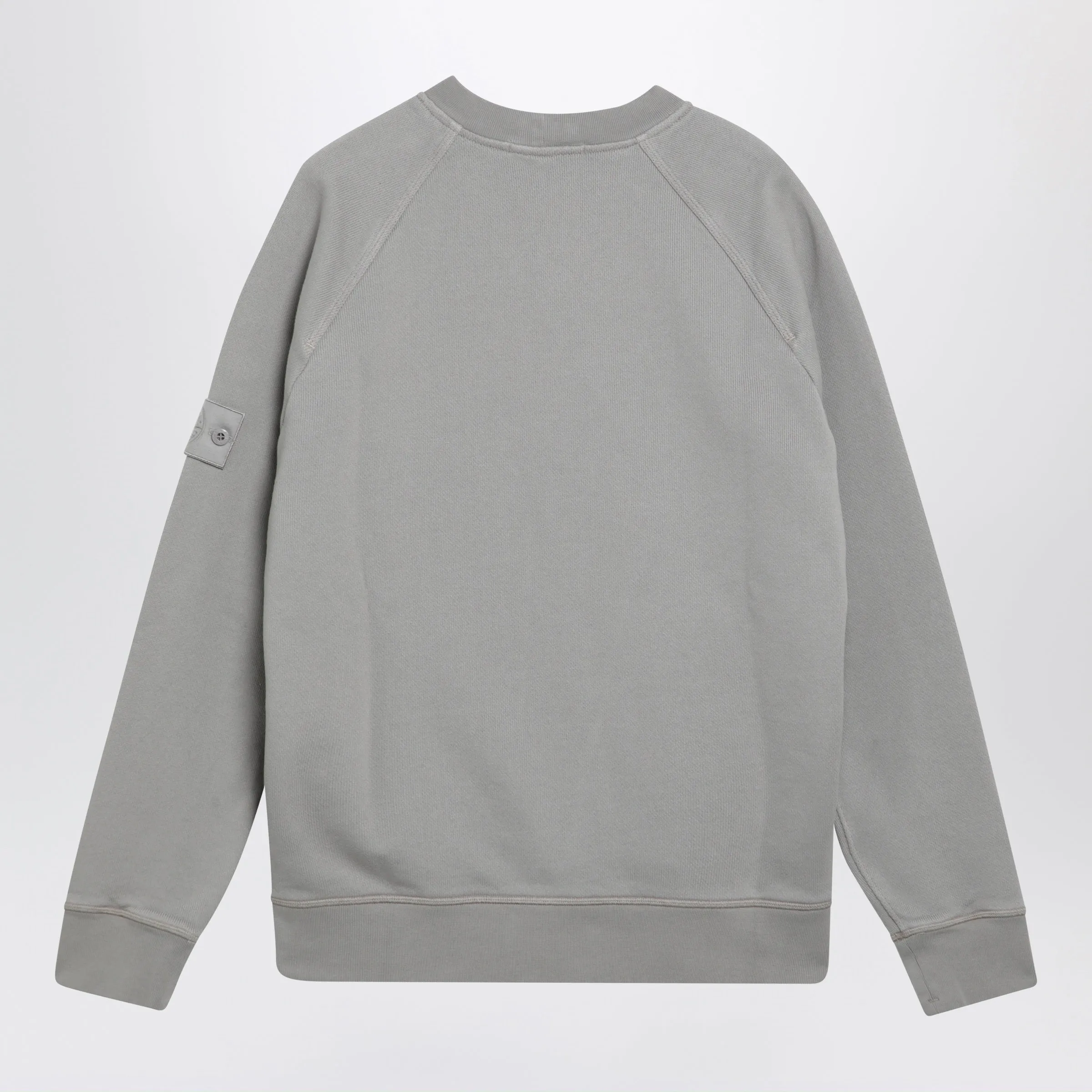 Ghost Grey Cotton Crew Neck Sweatshirt sold by Wanan Luxury product image thumbnail 2