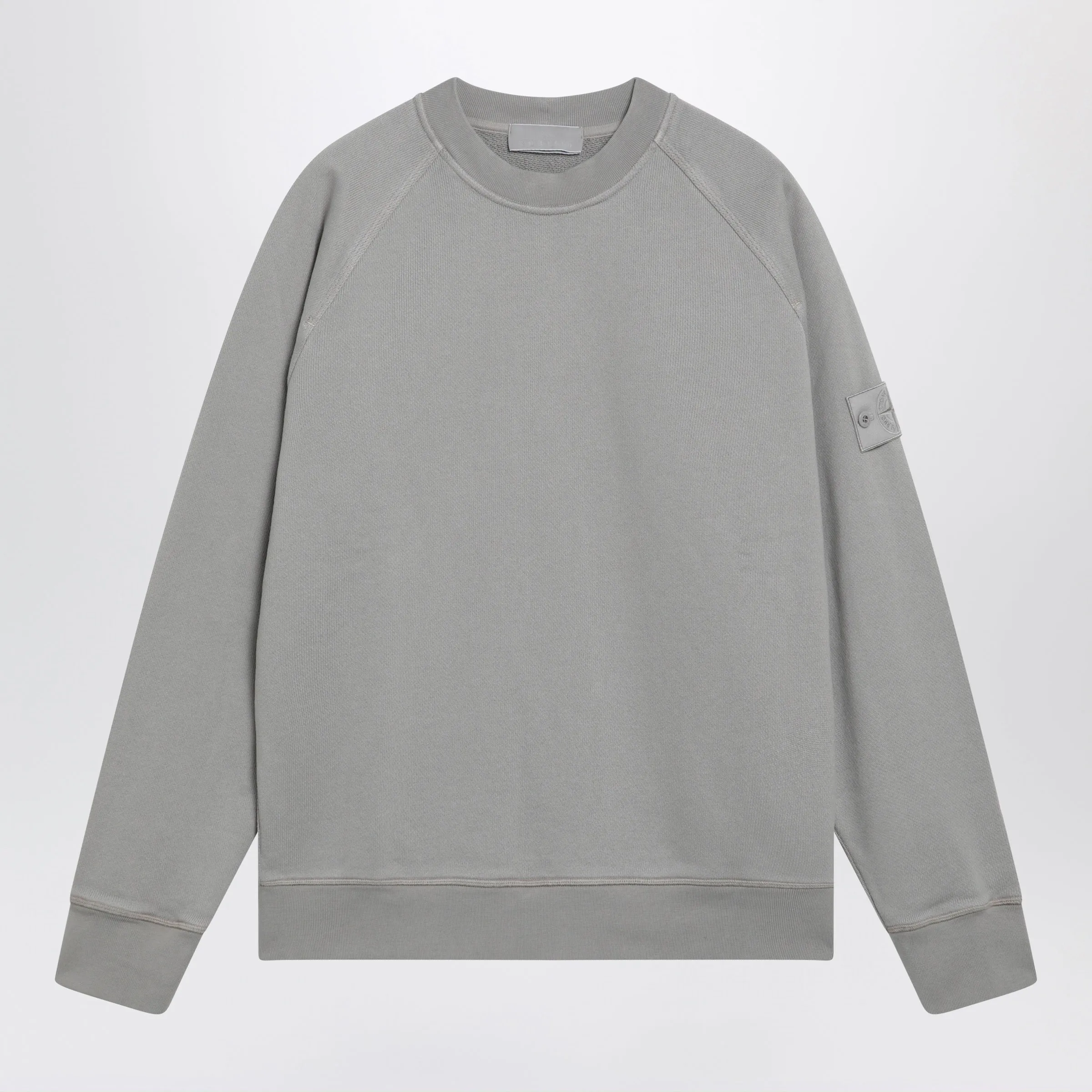 Ghost Grey Cotton Crew Neck Sweatshirt sold by Wanan Luxury