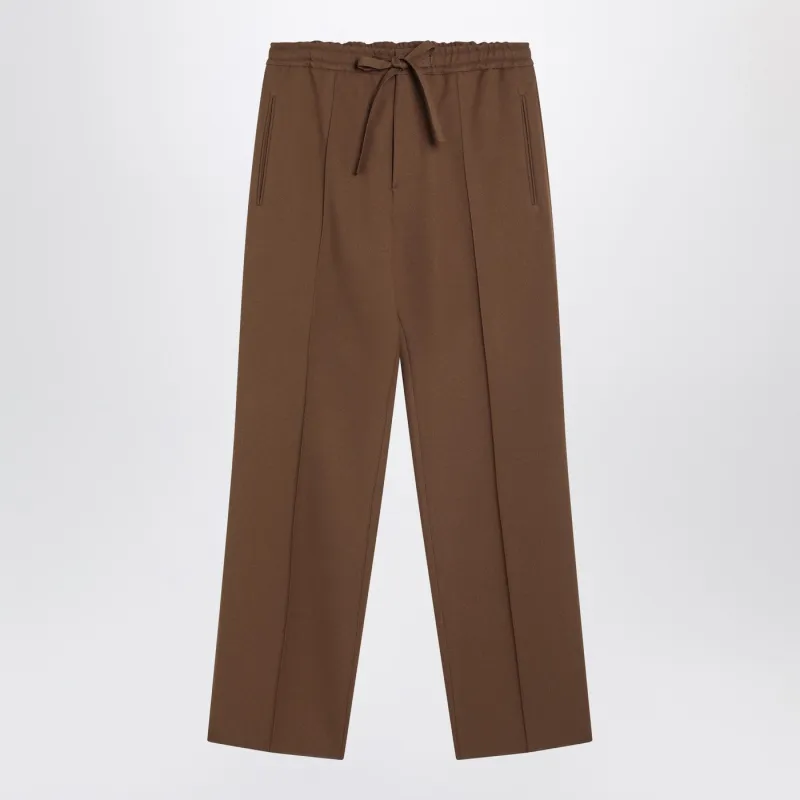 Brown Gabardine Trousers made by Valentino
