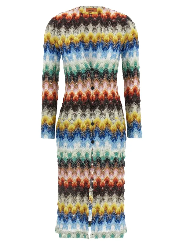 Lamé Lace Cardigan Sweaters And Cardigans Multicolor made by Missoni