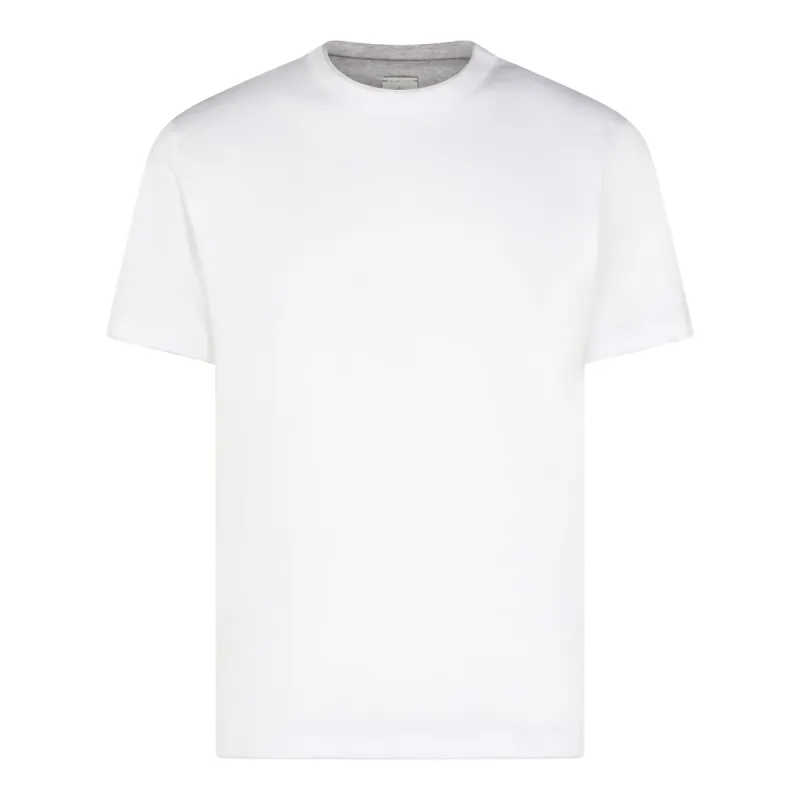 T-Shirts And Polos Bianco-Grigio made by Eleventy