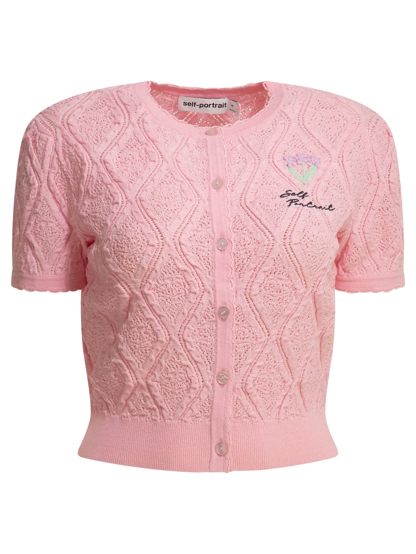 Woven Knit Cardigan Knitwear Pink sold by Wanan Luxury