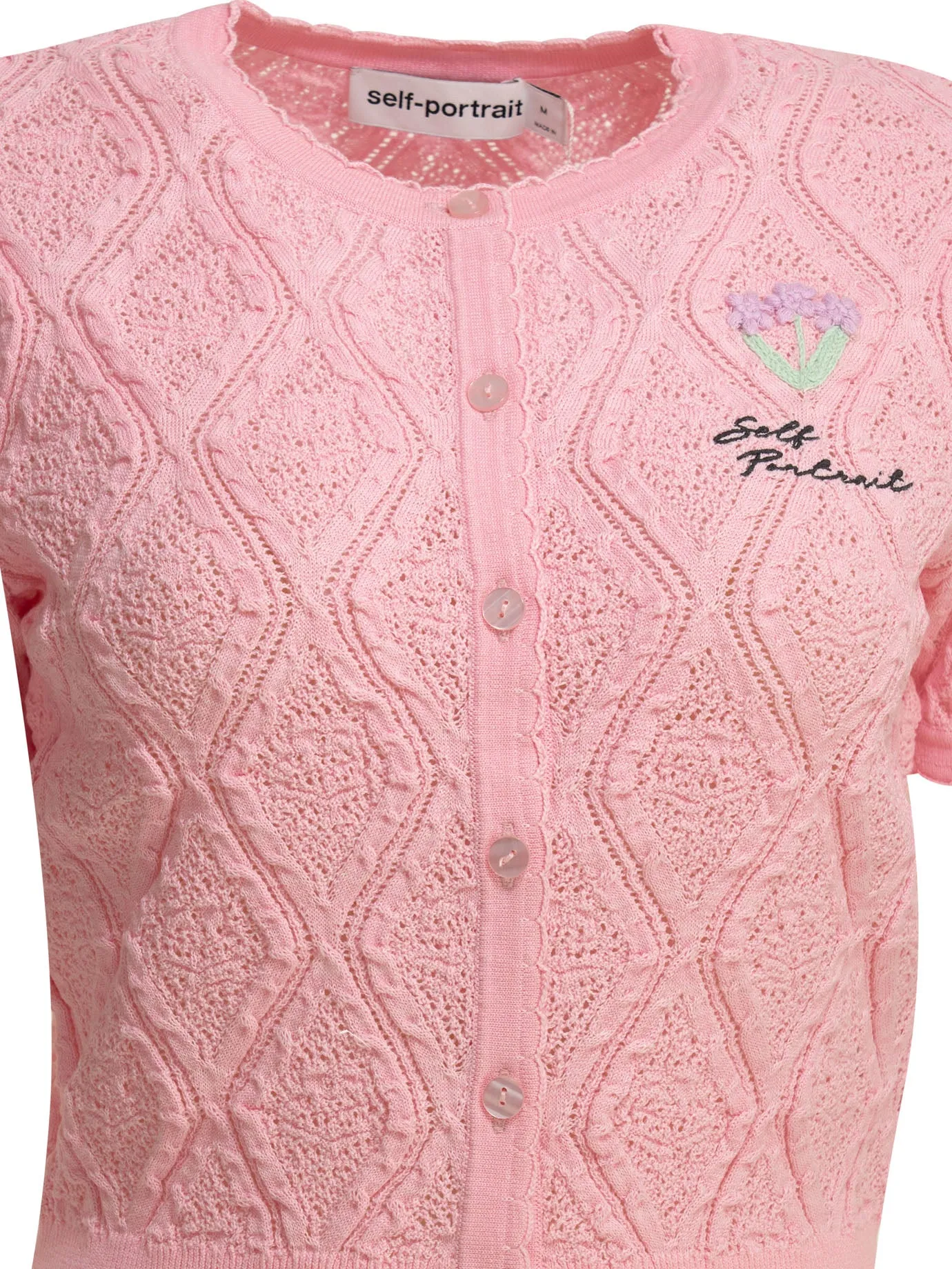 Woven Knit Cardigan Knitwear Pink sold by Wanan Luxury product image thumbnail 3