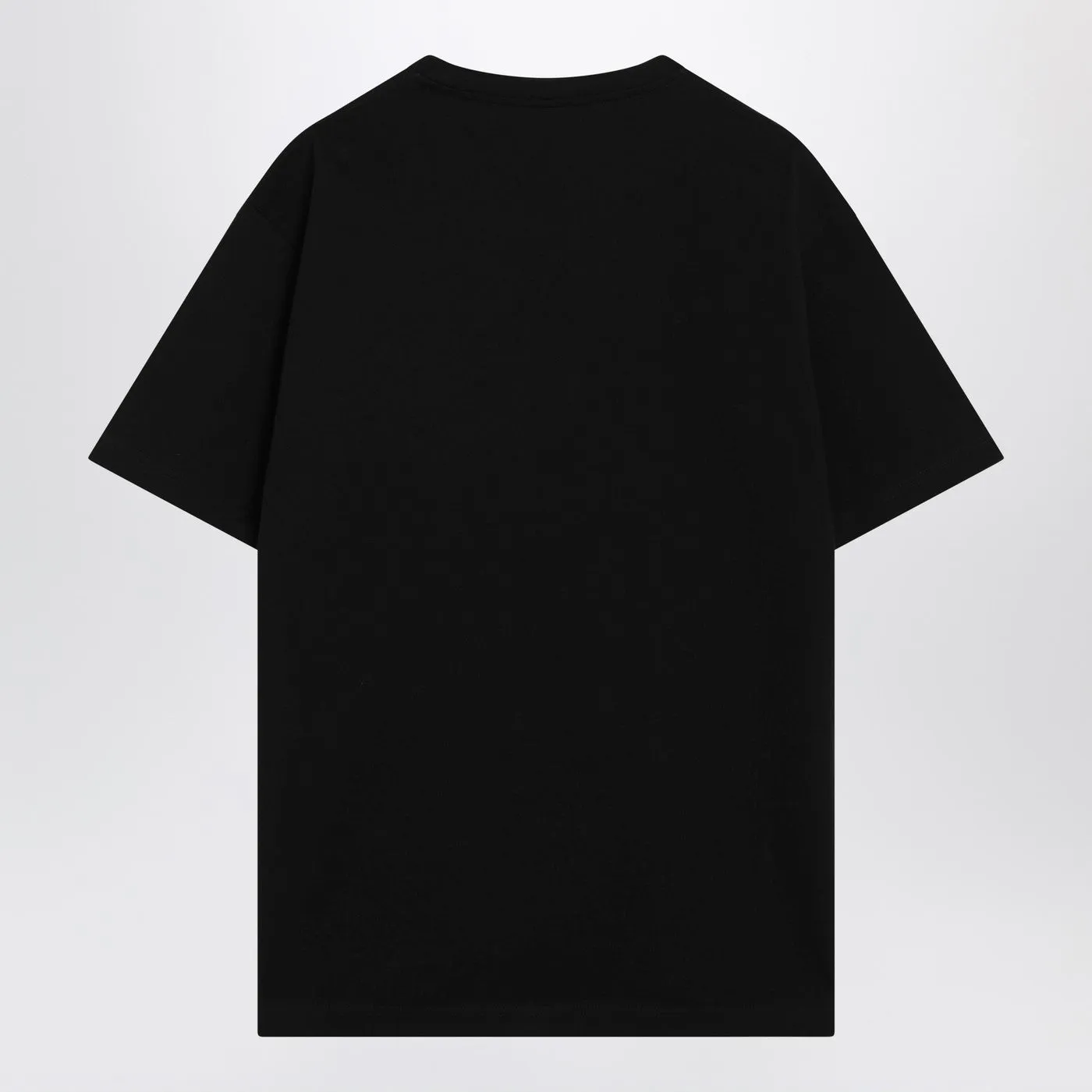 Black Cotton Jersey T-Shirt With Embroidery sold by Wanan Luxury product image thumbnail 2