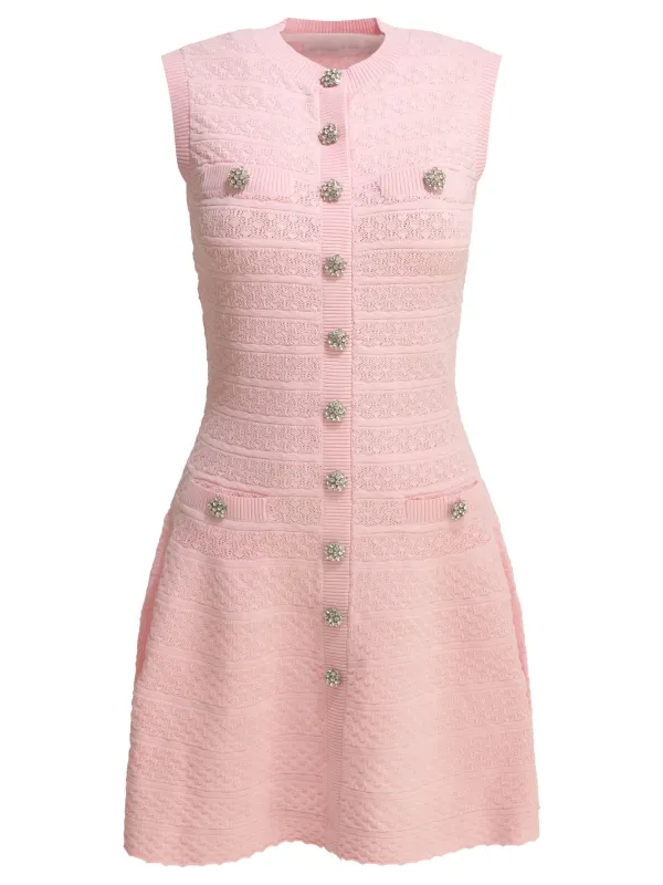 Short Flared Dress Dresses Pink sold by Wanan Luxury