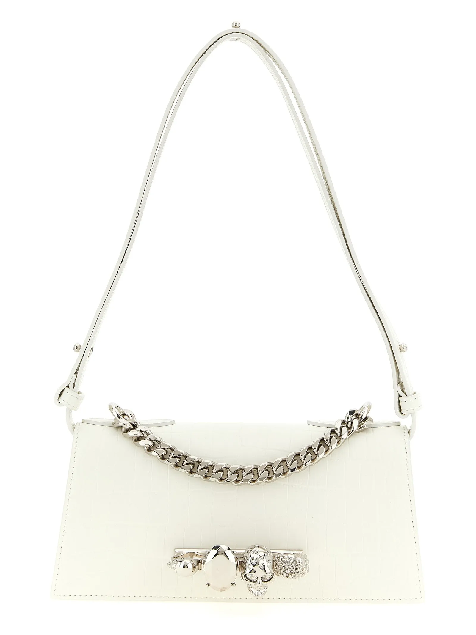 Jewelled Shoulder Bags White sold by Wanan Luxury