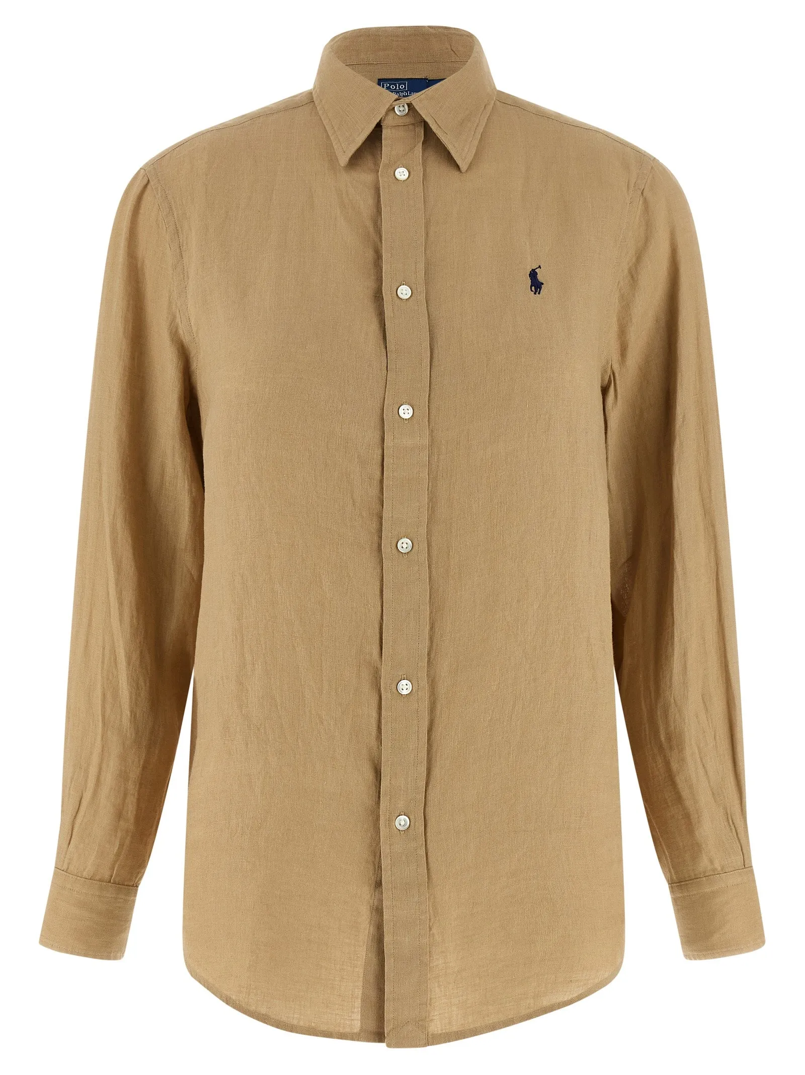 Linen Shirt Shirt And Blouse Beige sold by Wanan Luxury
