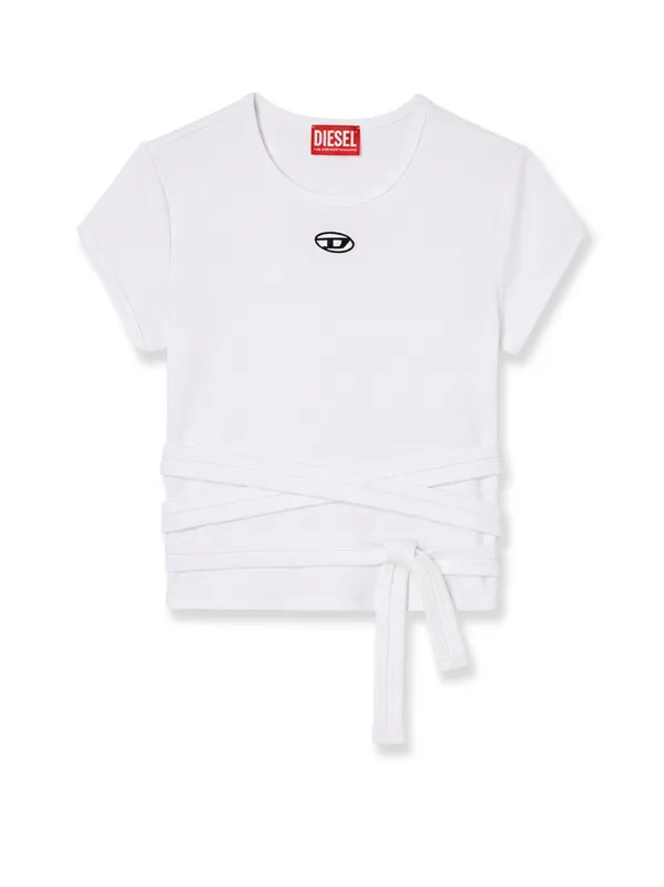 T-Bunny-Tail- S1 Cotton T-Shirt With Tie Bands made by Wanan Luxury