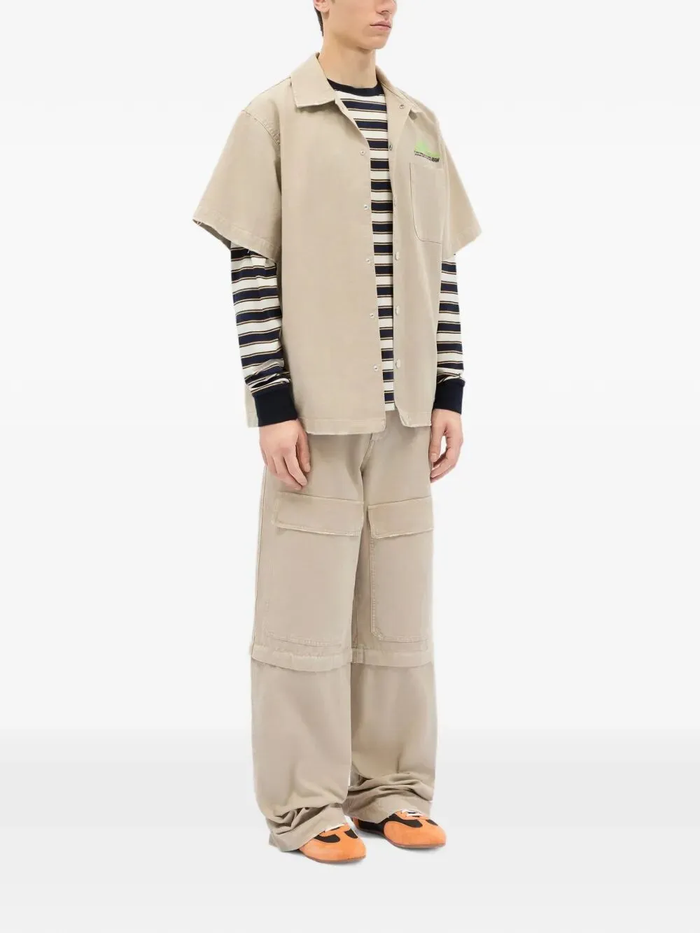 Long-Sleeved Striped T-Shirt sold by Wanan Luxury product image thumbnail 4