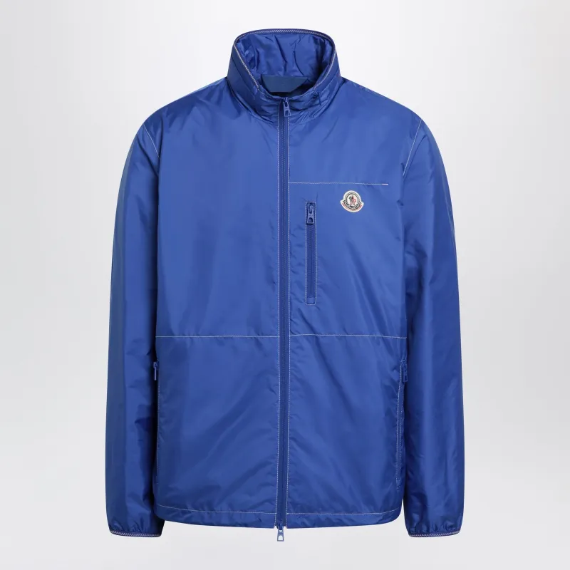 Arrakis Rainwear Jacket In Bright Blue With Removable Hood made by Moncler