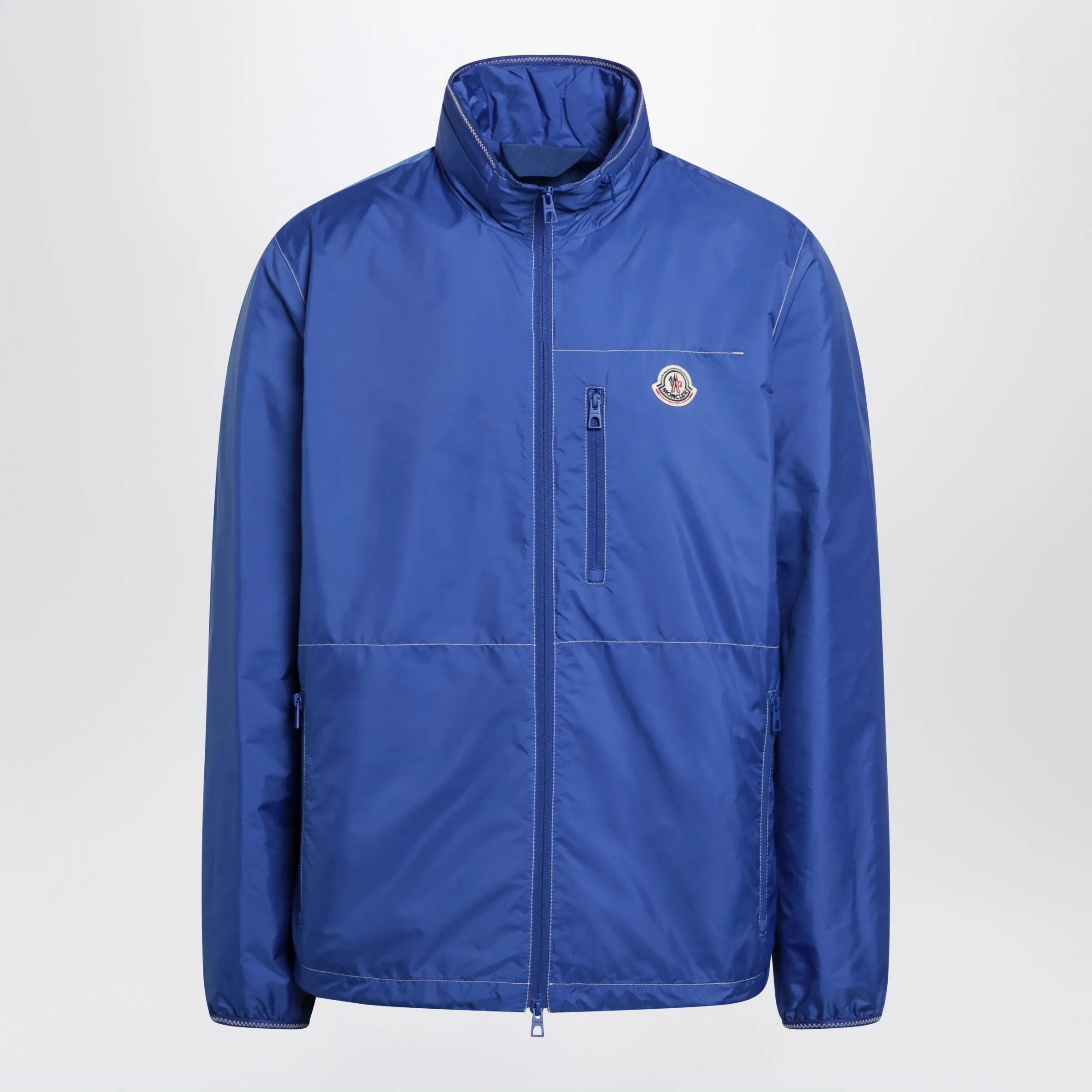 Arrakis Rainwear Jacket In Bright Blue With Removable Hood sold by Wanan Luxury