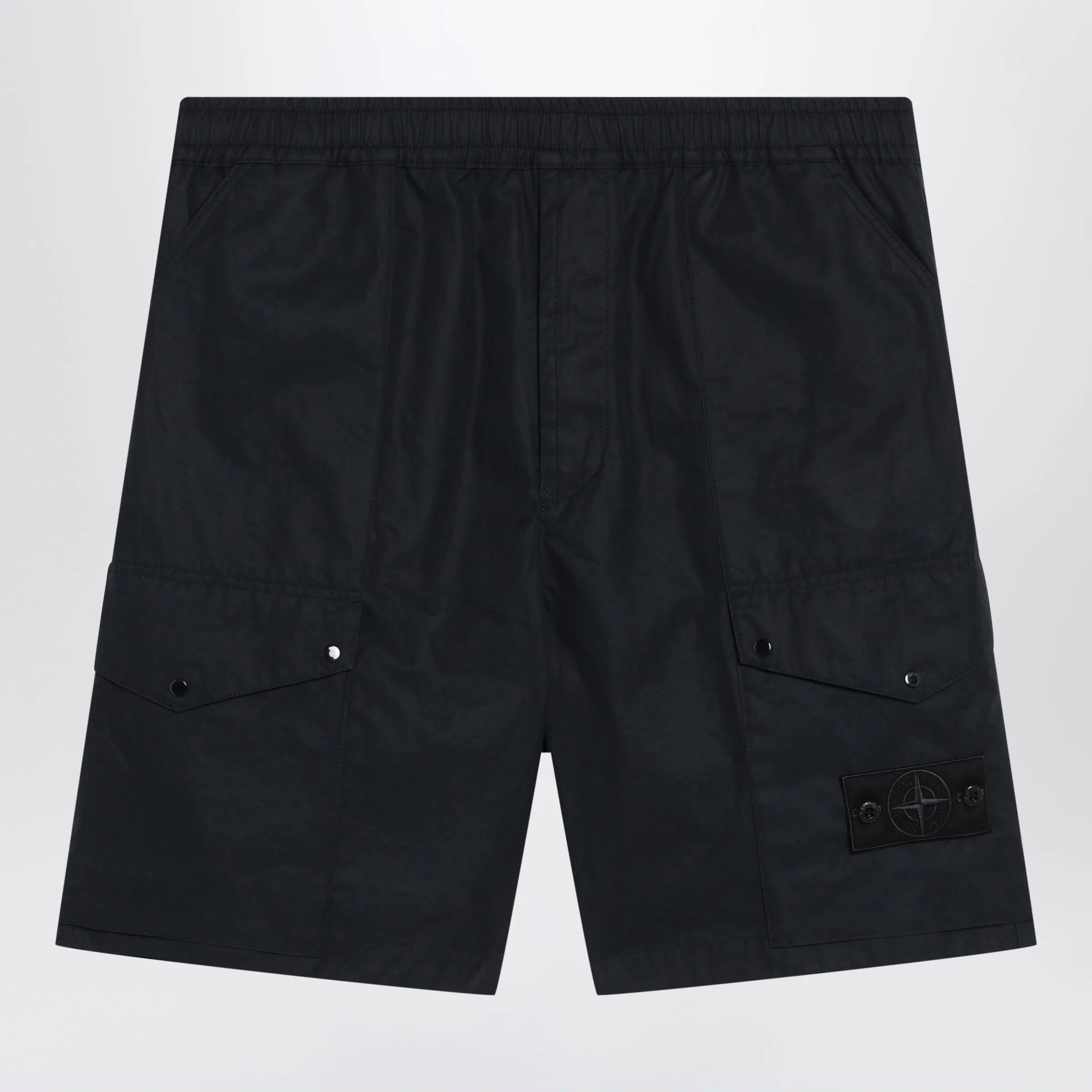 Blue Cotton Cargo Shorts sold by Wanan Luxury
