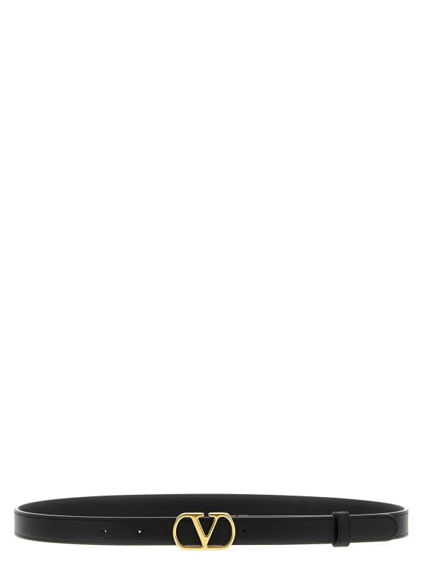 Vlogo Signature Belts Black made by Valentino Garavani