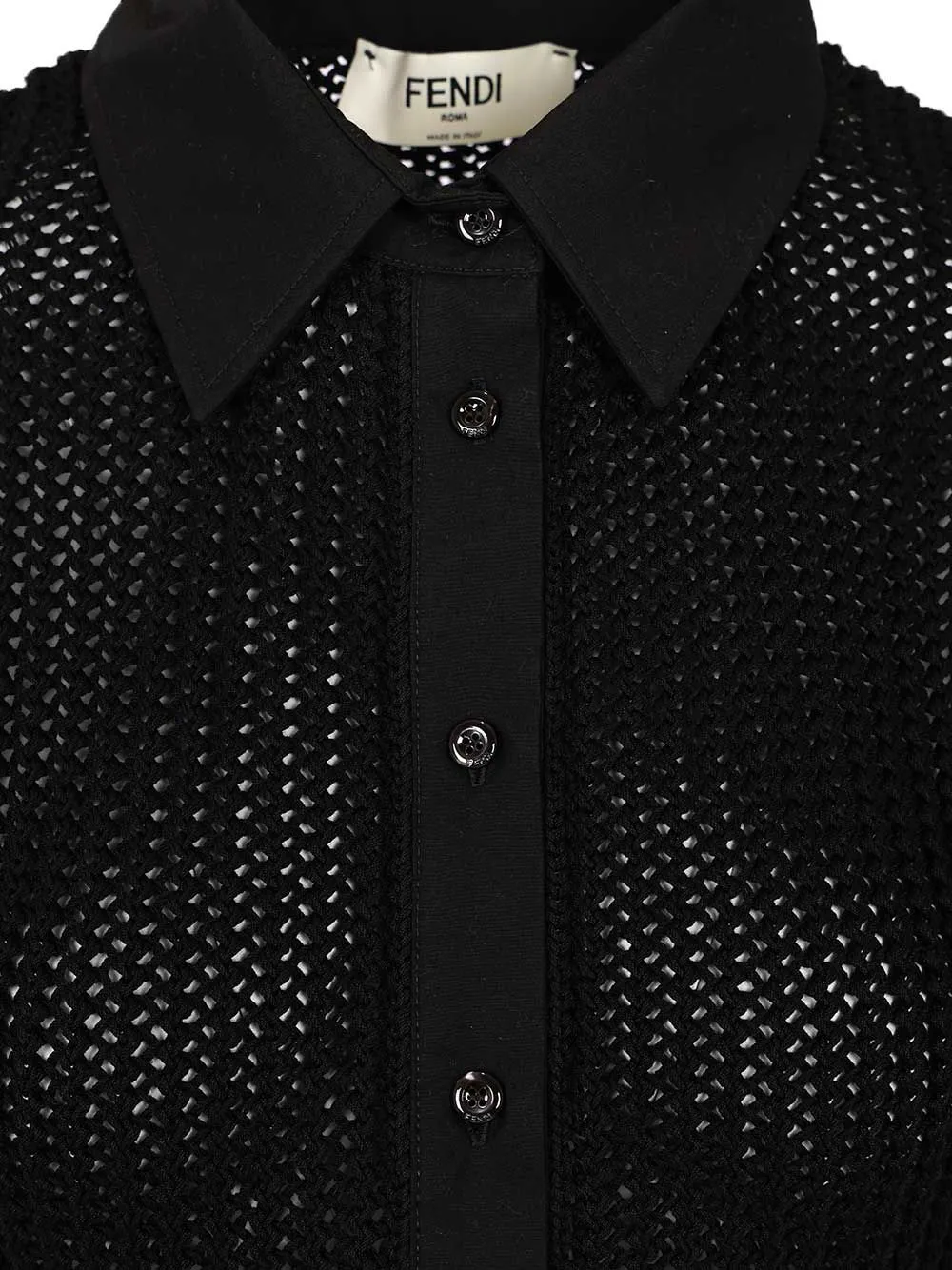 Mesh Shirt Polo Shirt Black sold by Wanan Luxury product image thumbnail 3