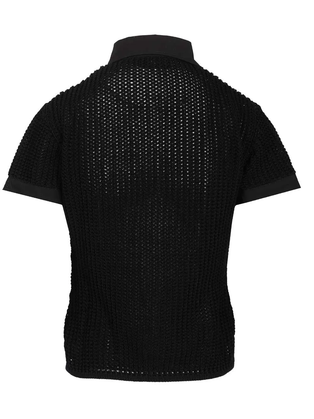 Mesh Shirt Polo Shirt Black sold by Wanan Luxury product image thumbnail 2