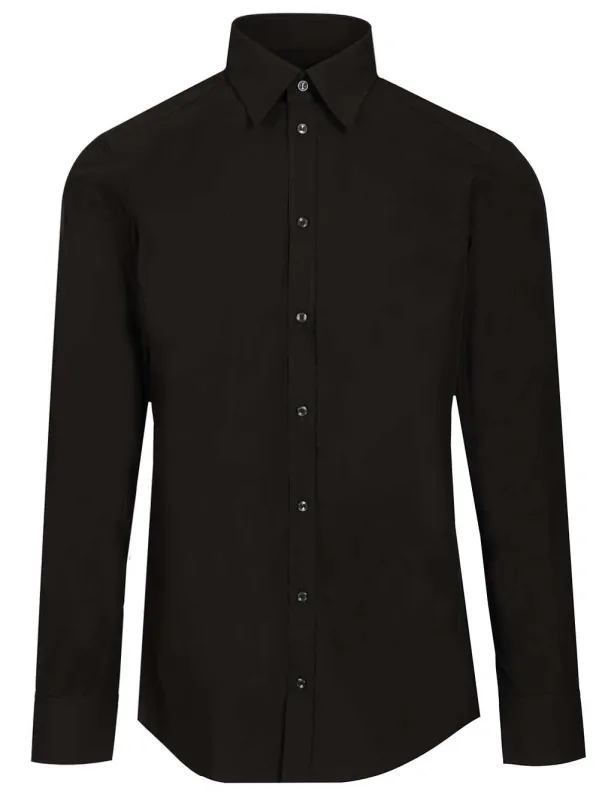 Supima Cotton Shirt Shirts Black made by Dolce & Gabanna