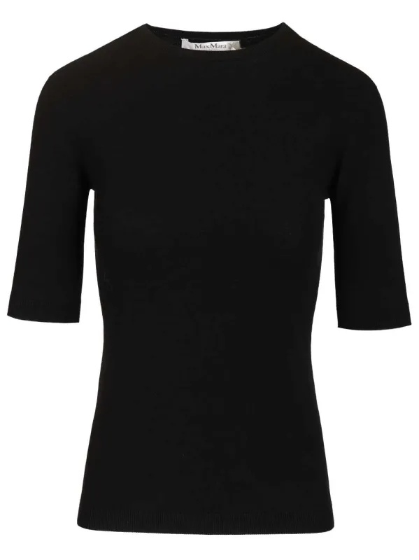 3/4 Sleeve Shirt Knitwear Black made by MaxMara