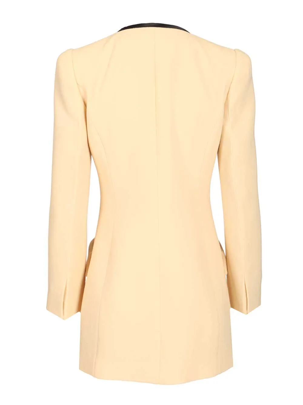 Wool Crepe Caban Jacket With Bow Jackets White sold by Wanan Luxury product image thumbnail 2