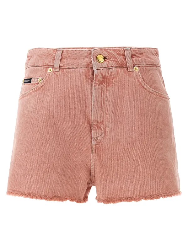 High Waist Shorts Bermuda And Short Pink made by Wanan Luxury