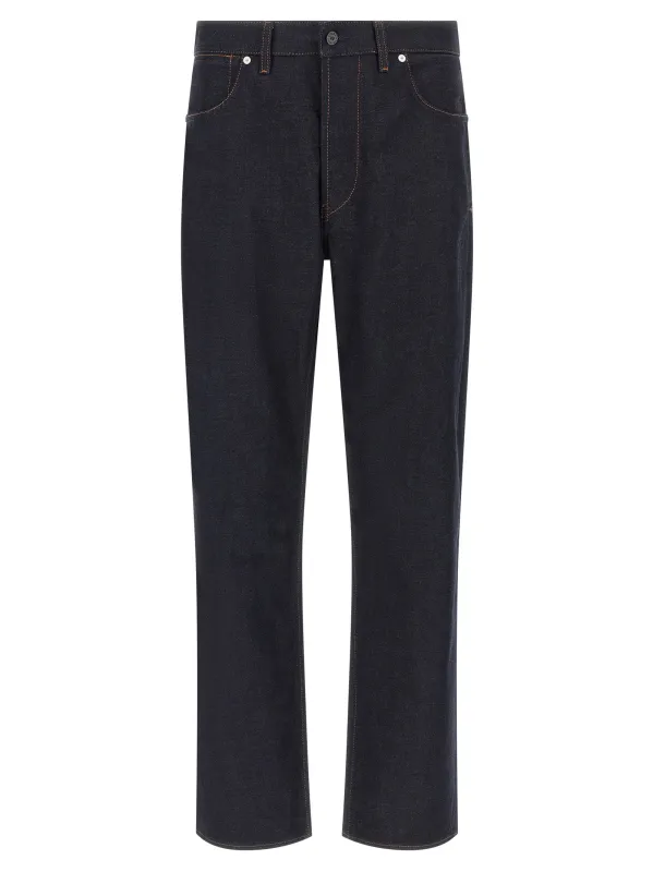 Indigo Denim-Rinsed Jeans Blue sold by Wanan Luxury