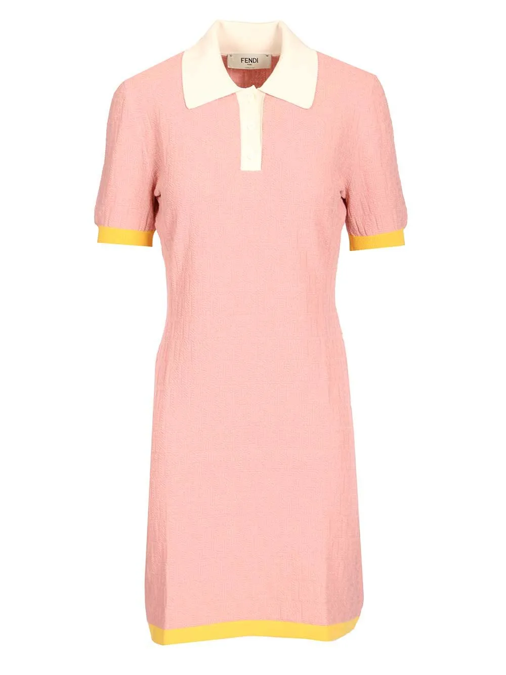 Adv - Look 2 - Cropped Polo Knit Openwork Dresses Rose sold by Wanan Luxury