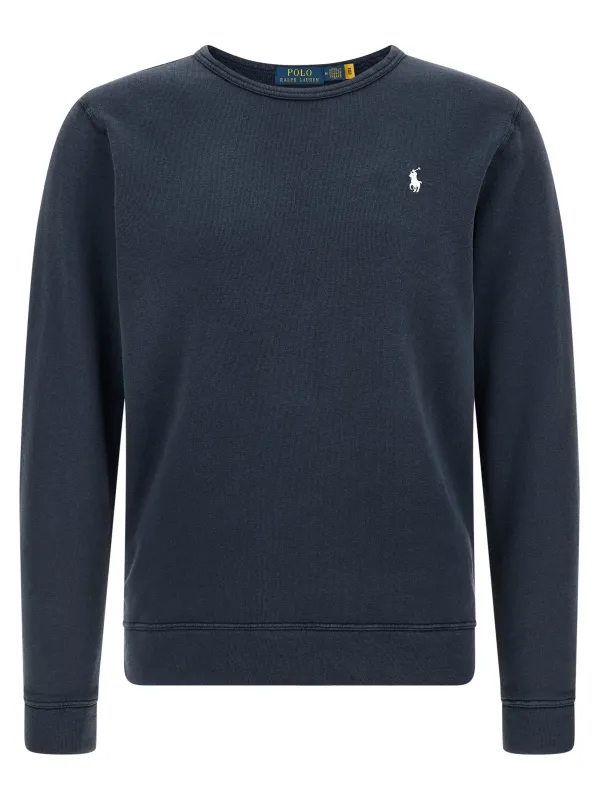 Loopback Cotton Sweatshirt Blue made by Polo by Ralph Lauren