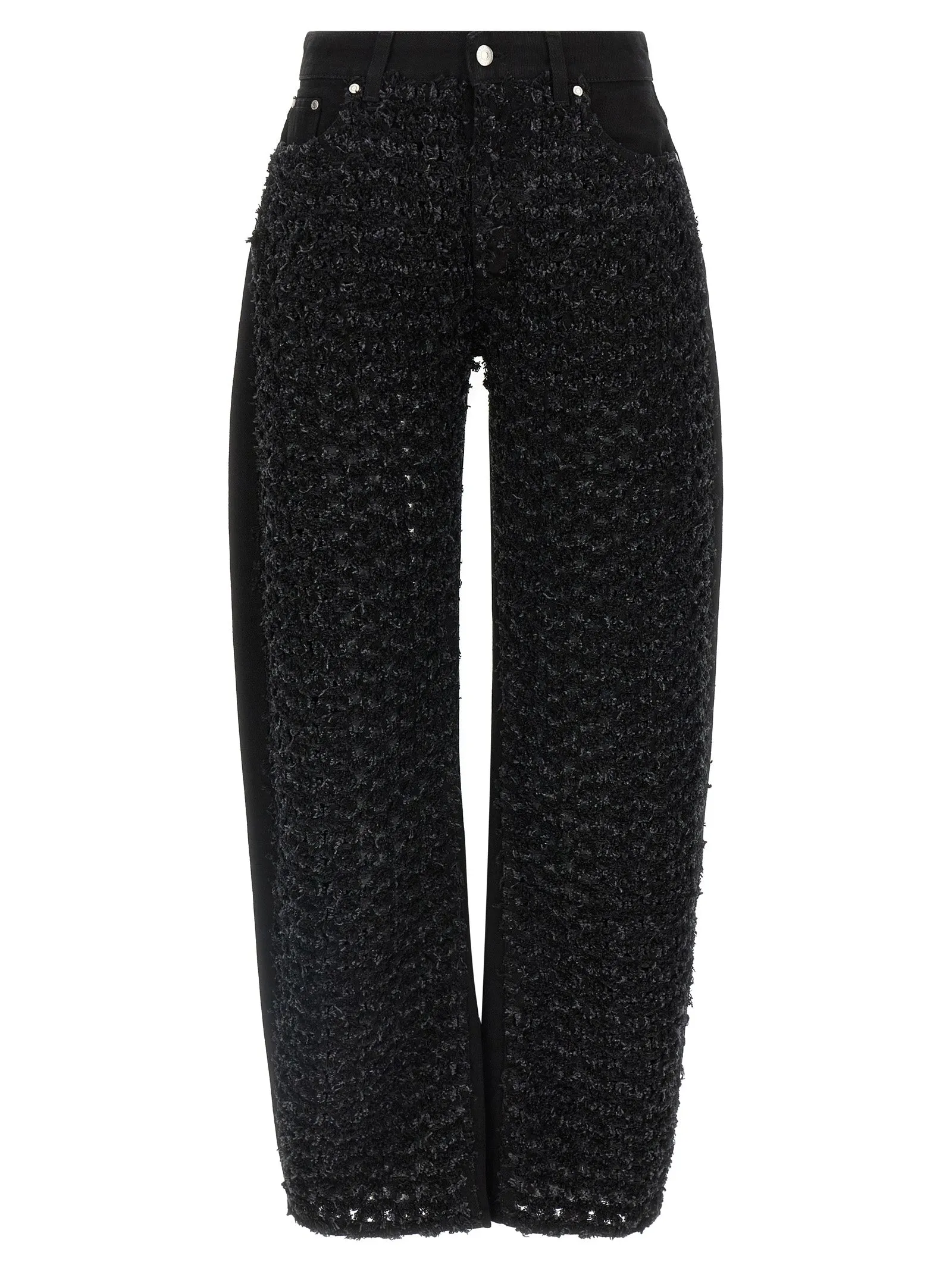 Bouclé Jeans Black sold by Wanan Luxury