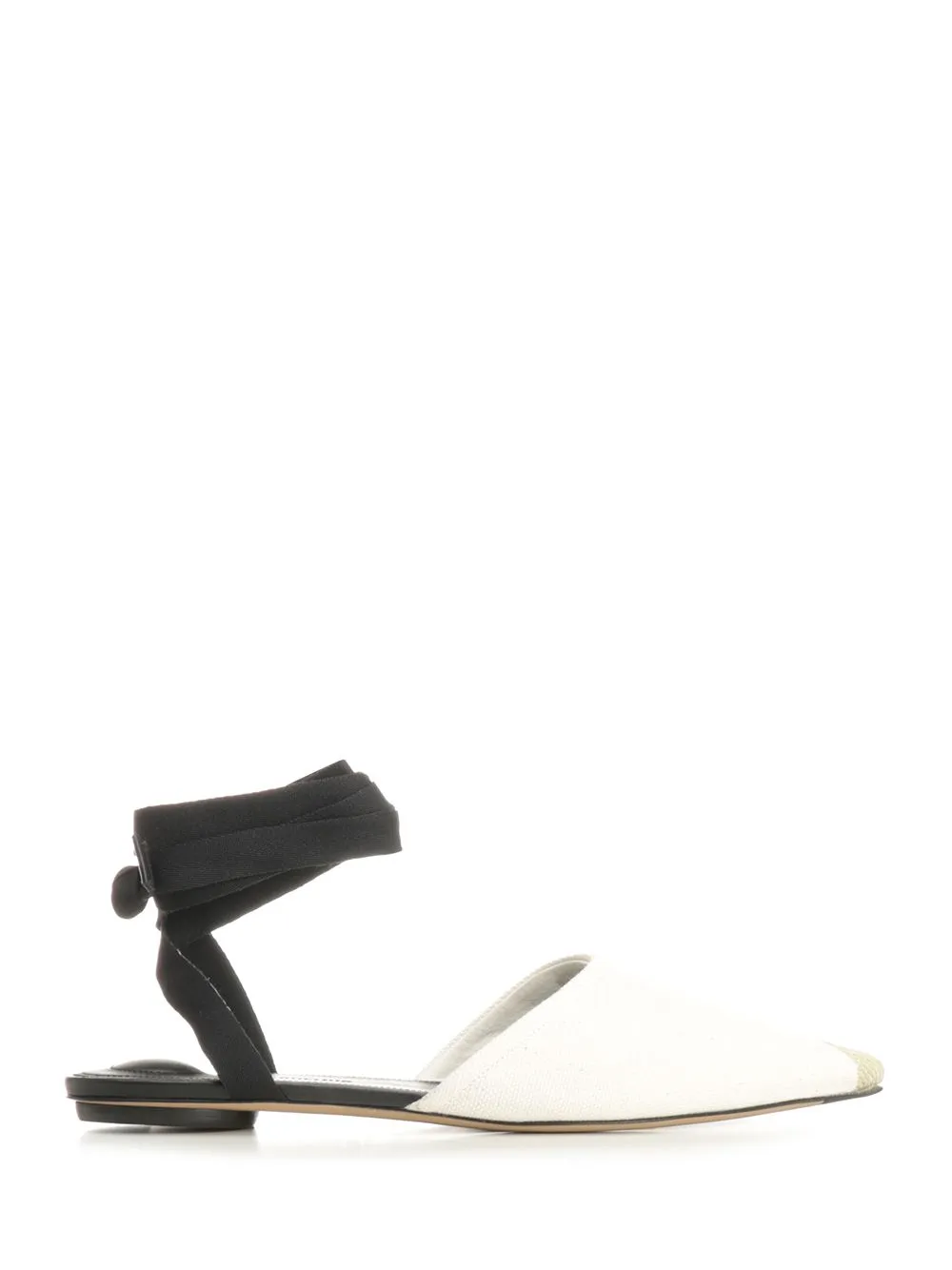 Canvas Espadrille Mules Scarpe Basse White sold by Wanan Luxury
