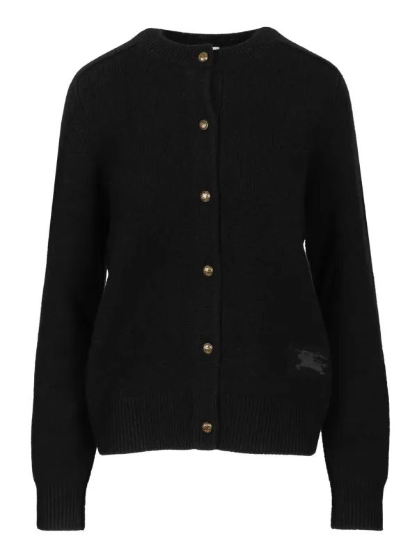 Cashmere Cardigan Knitwear Black made by Burberry