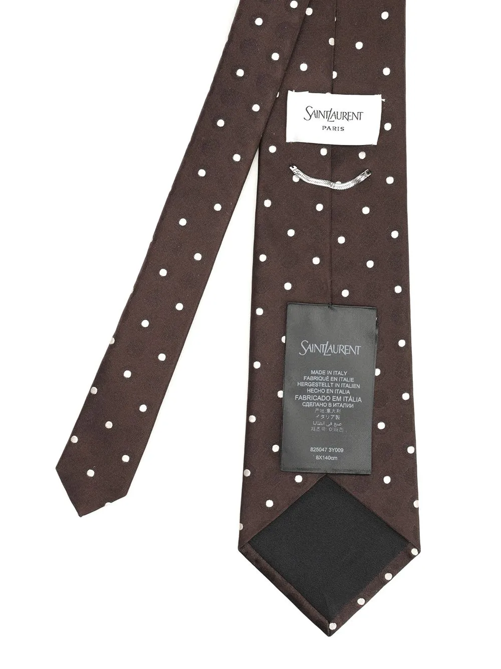 Polka Dot Silk Tie Ties And Bow Ties Brown sold by Wanan Luxury product image thumbnail 2