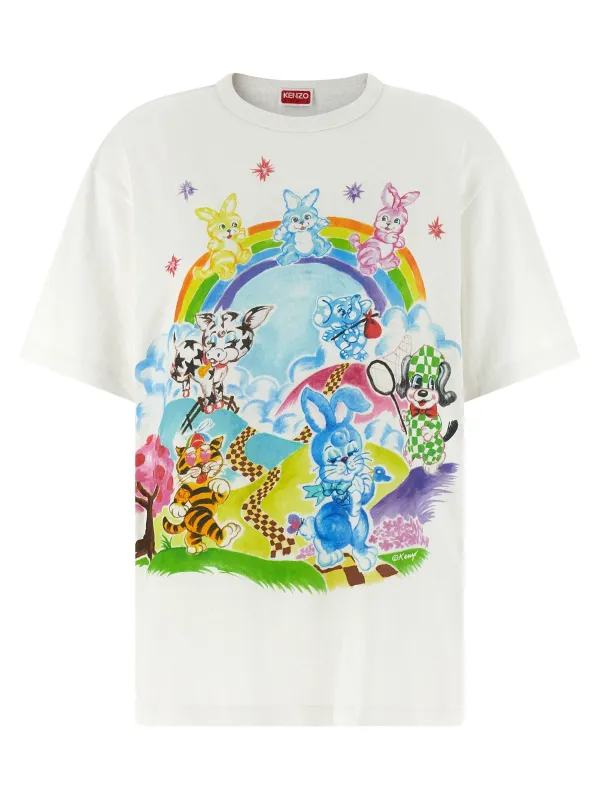 Kenzo Cartoon T-Shirt White made by Kenzo