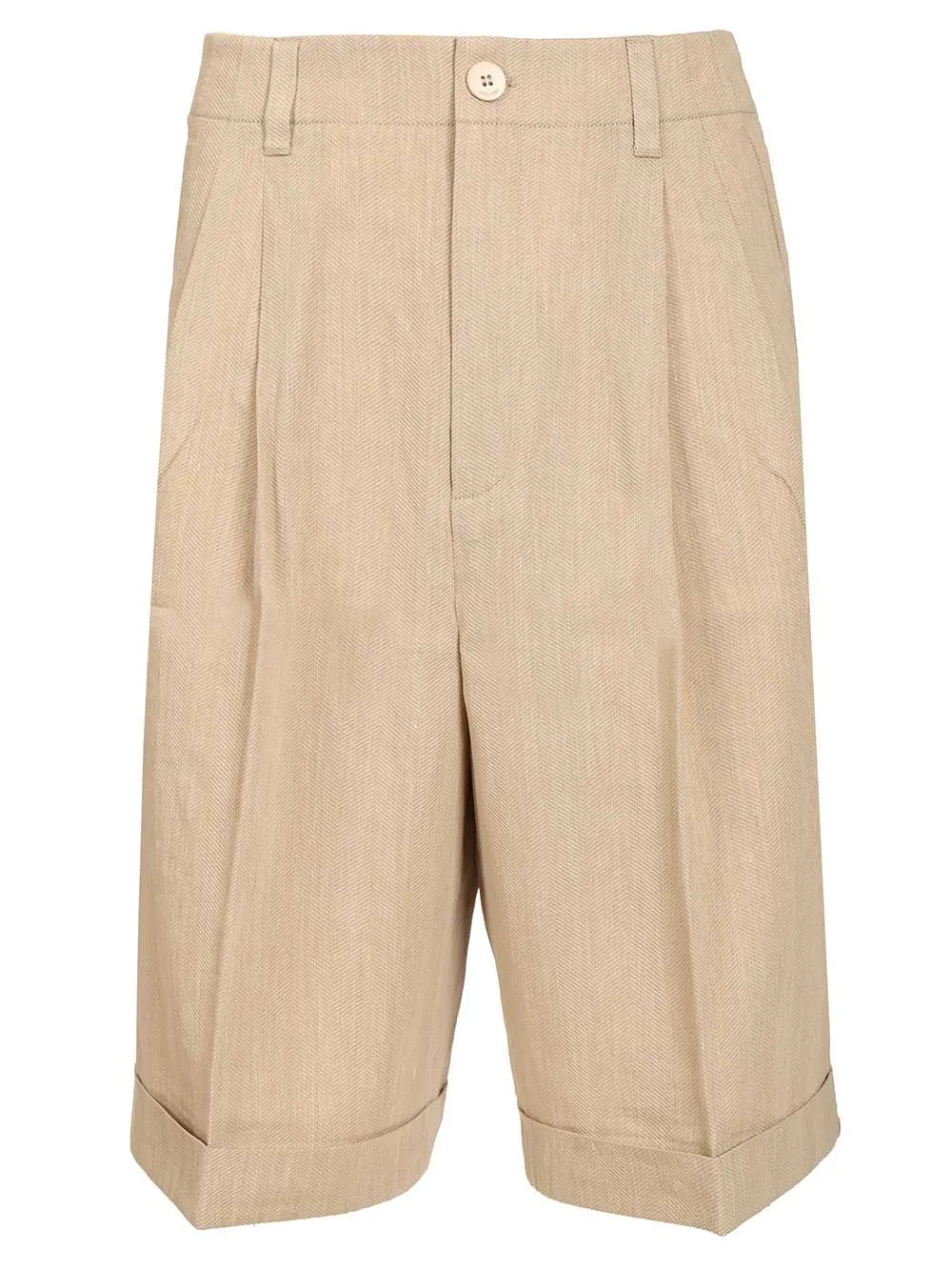 Short Pastro Trousers Beige sold by Wanan Luxury