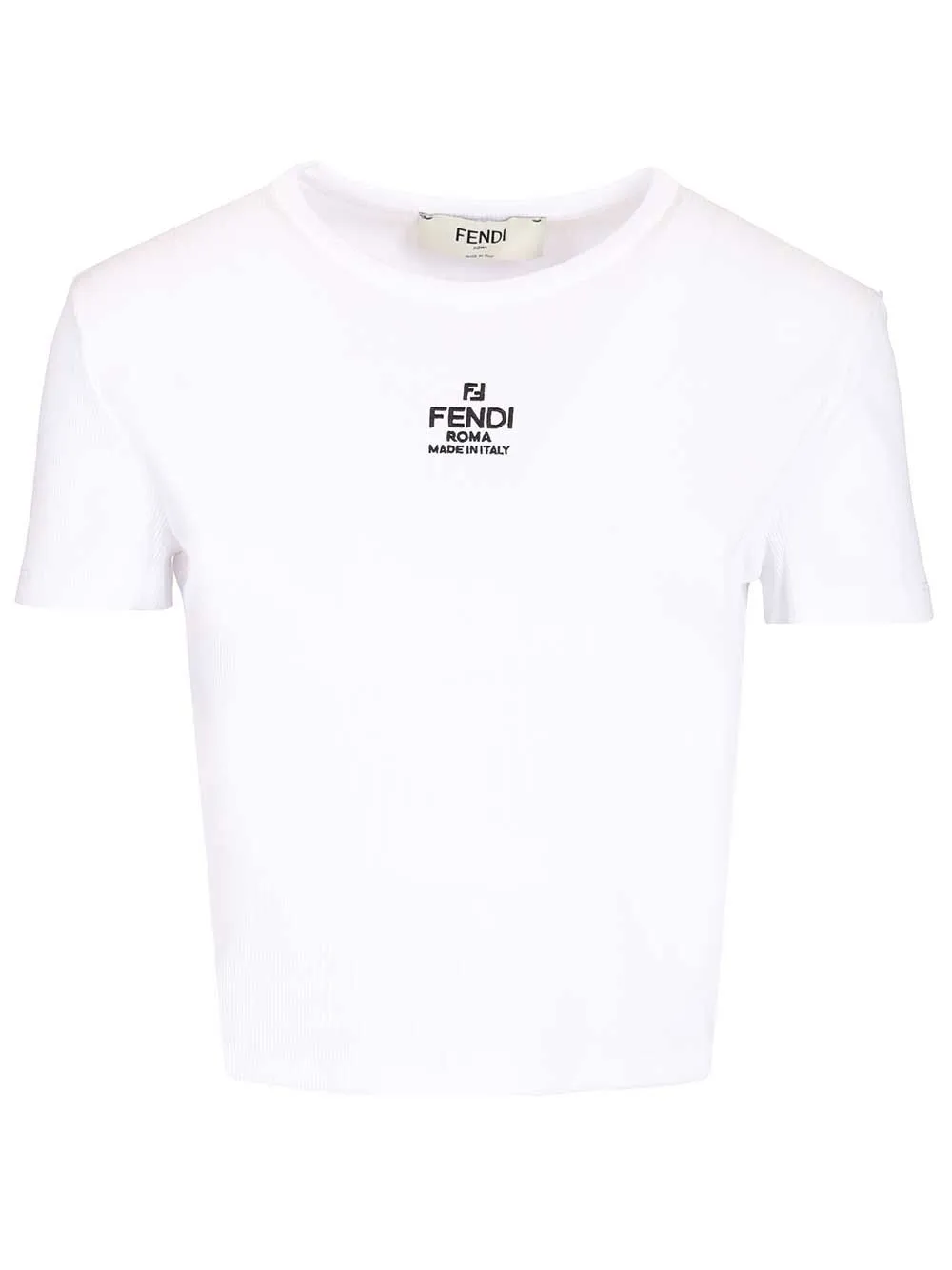 Cropped Top T-Shirt White sold by Wanan Luxury