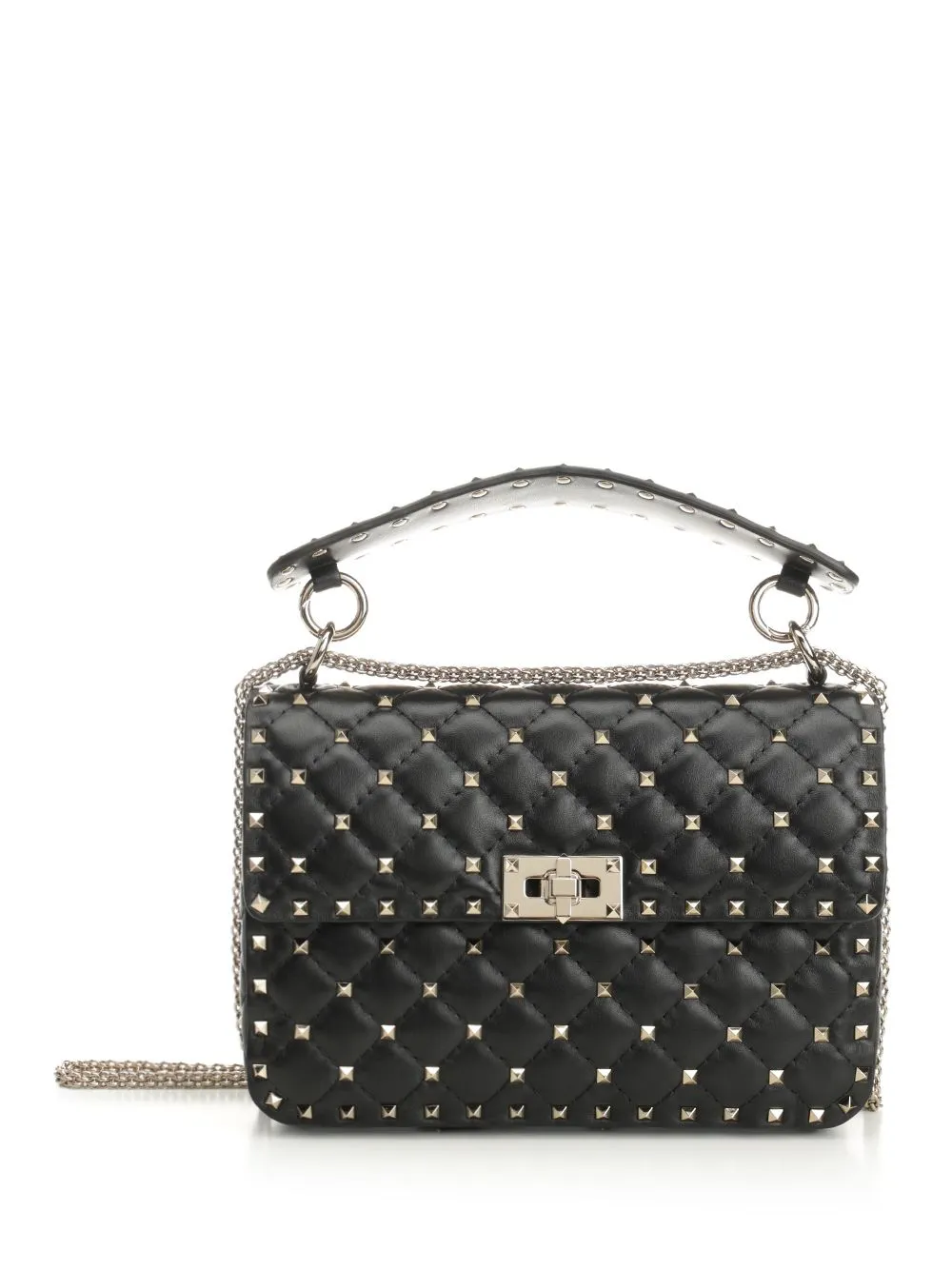 Rockstud Spike Shoulder Bags Black sold by Wanan Luxury