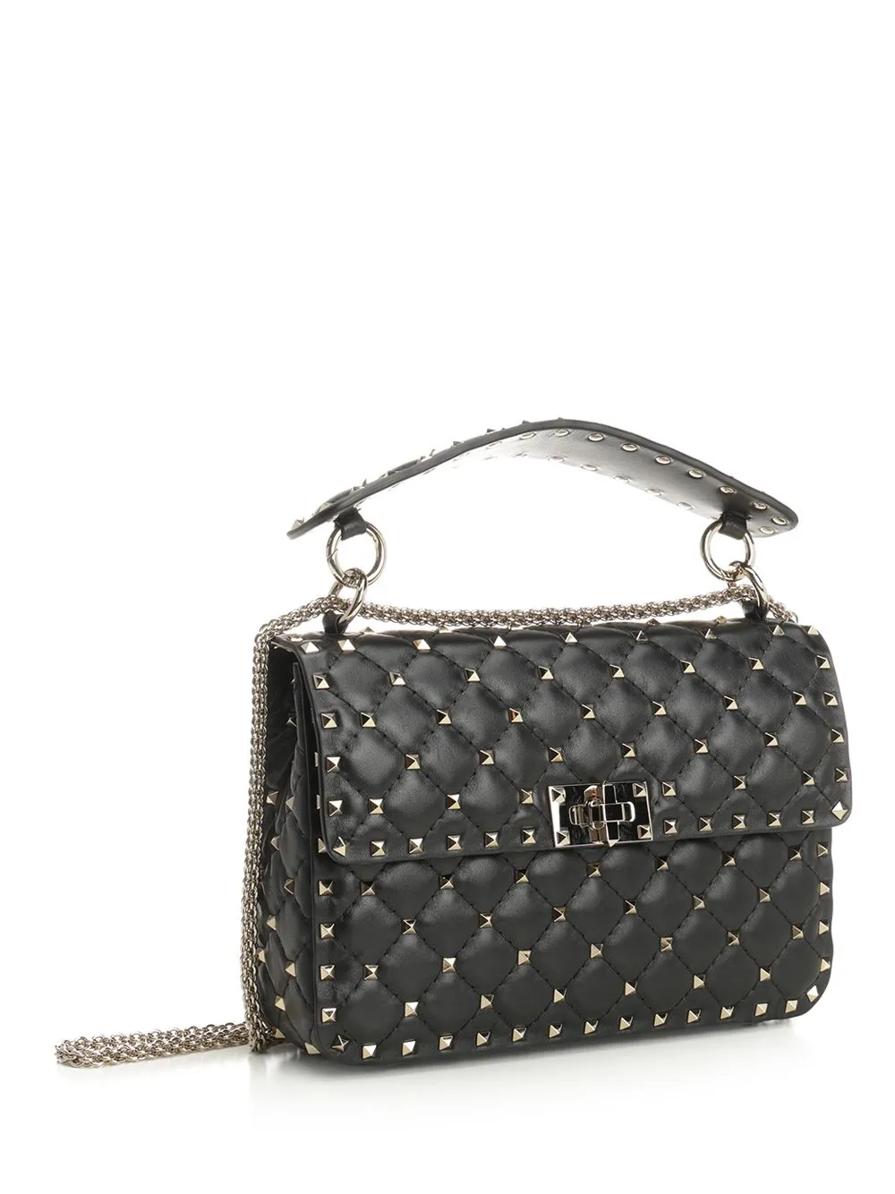 Rockstud Spike Shoulder Bags Black sold by Wanan Luxury product image thumbnail 2