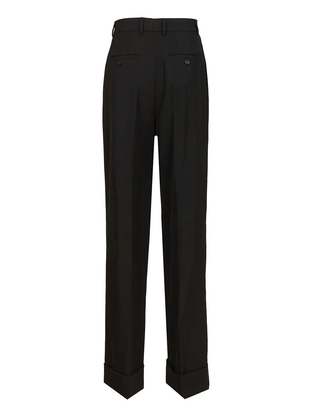 Wool Gabardine Trousers Black sold by Wanan Luxury product image thumbnail 2