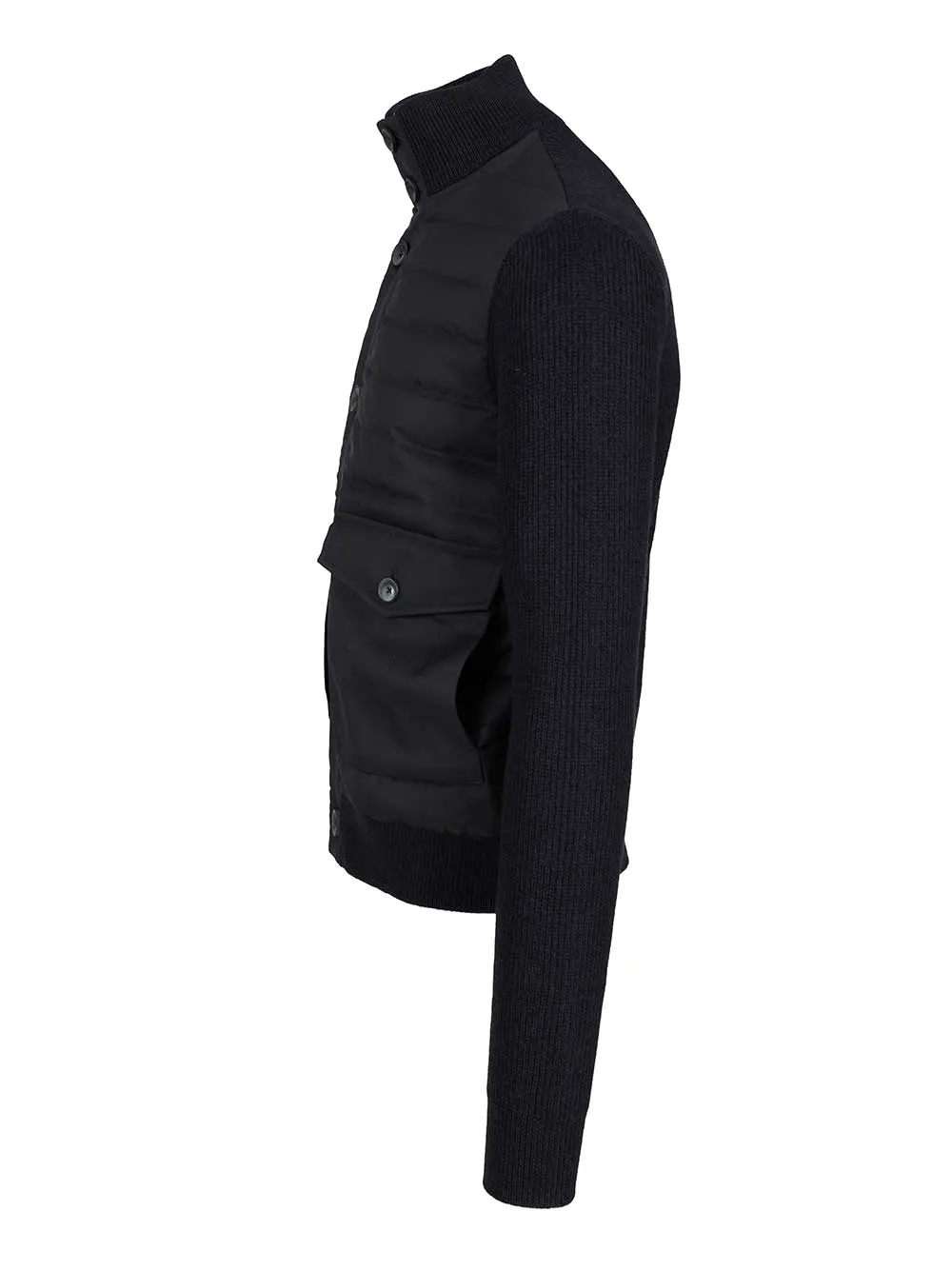 Jacket In Pure Merino Wool Jackets Blue sold by Wanan Luxury product image thumbnail 3