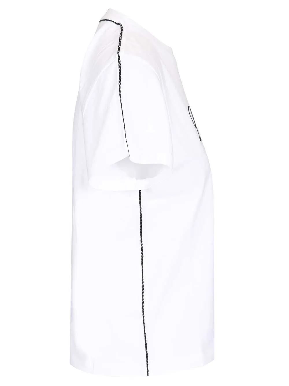 Relaxed Fit Cotton T-Shirt White sold by Wanan Luxury product image thumbnail 3