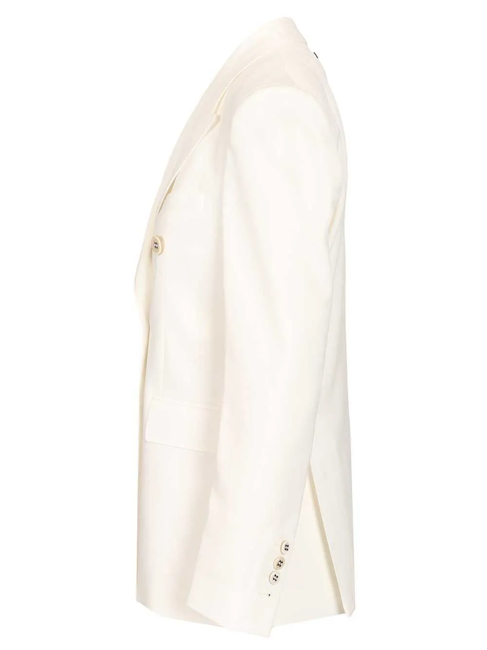 Double-Breasted Blazer Jackets White sold by Wanan Luxury product image thumbnail 3