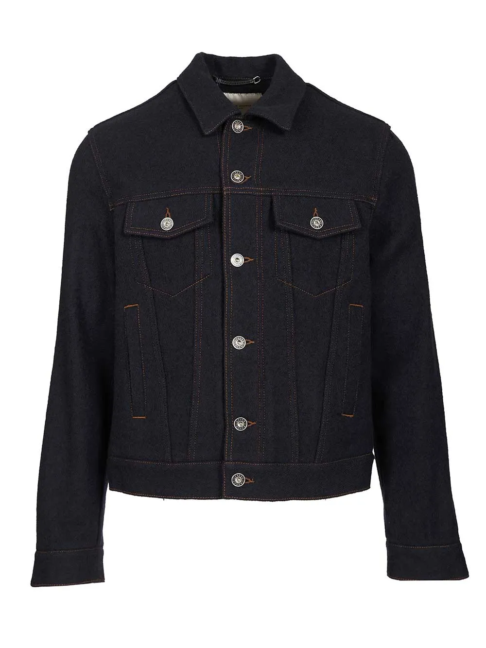 Wool Trucker Jacket Jackets Blue sold by Wanan Luxury