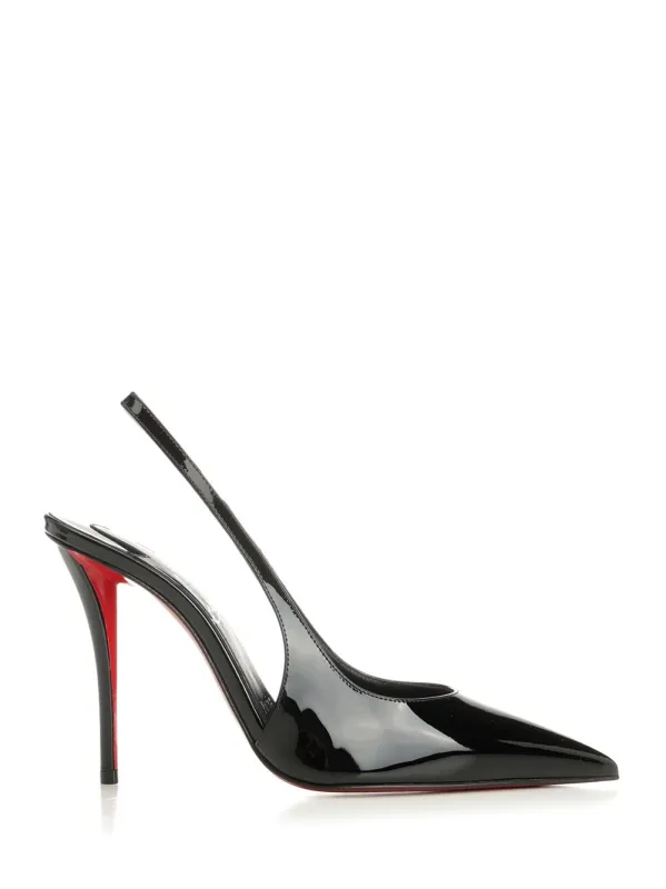 Miss Z Slingback Pumps Black sold by Wanan Luxury