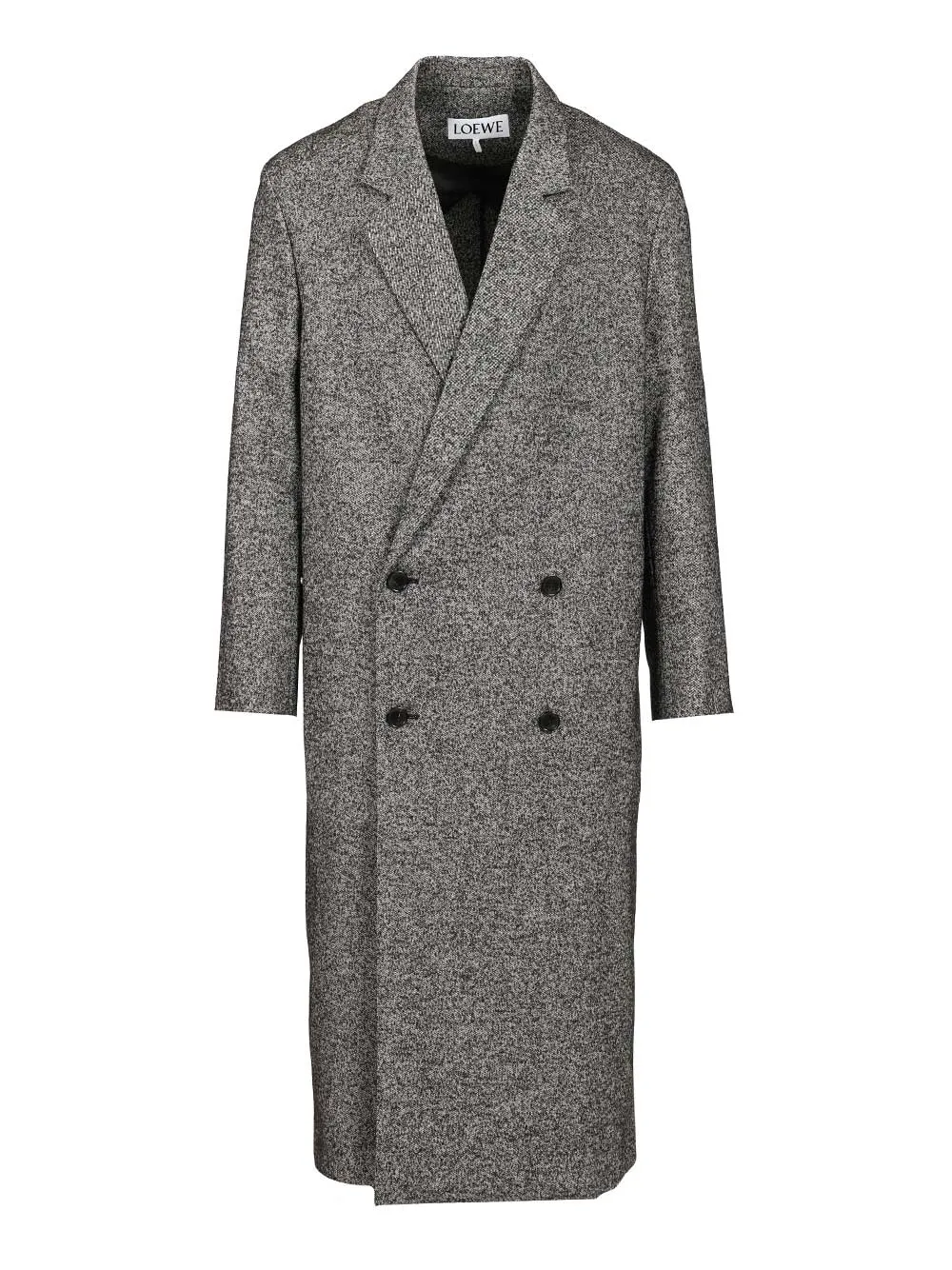 Double-Breasted Wool Blend Coat Coats Grey sold by Wanan Luxury