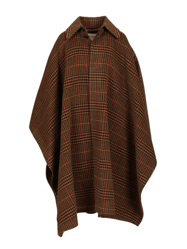 Blanket-Cape Coats Brown made by Wanan Luxury