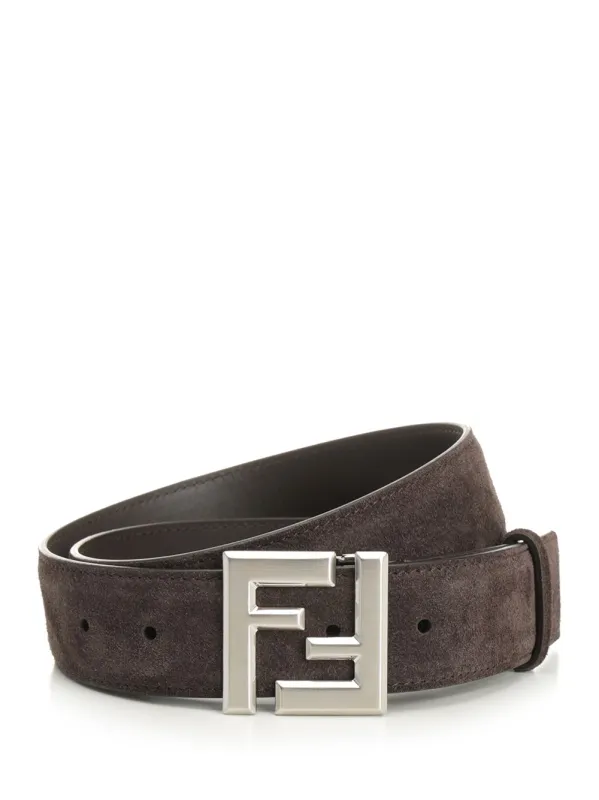 Squared Ff Belt Belts Brown made by Fendi