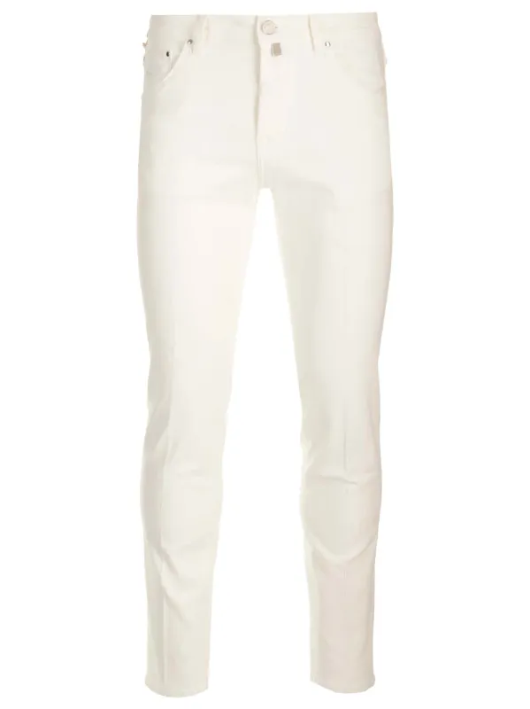 Scott Trousers White made by Jacob Cohen
