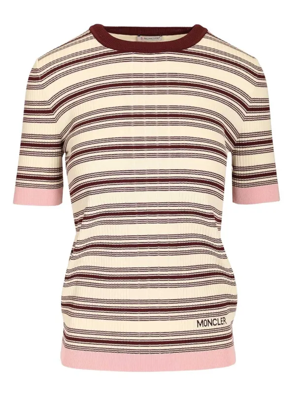 Knitted T-Shirt Knitwear Multicolor made by Moncler