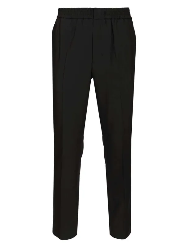 Elasticated Waist Trousers Black made by Ami